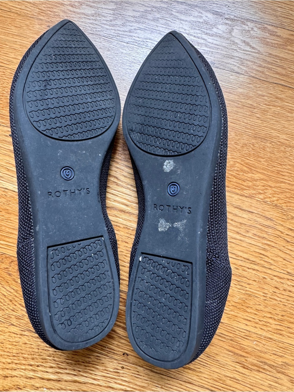 Rothy's Women's the Point I -  Knit Flats — Black Sz 6.5 - Picture 3 of 9